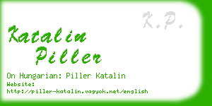 katalin piller business card